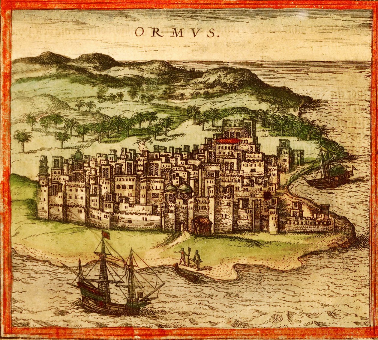 Hormuz, Persien, Iran af Georg and Hogenberg Franz (1535 90) Braun