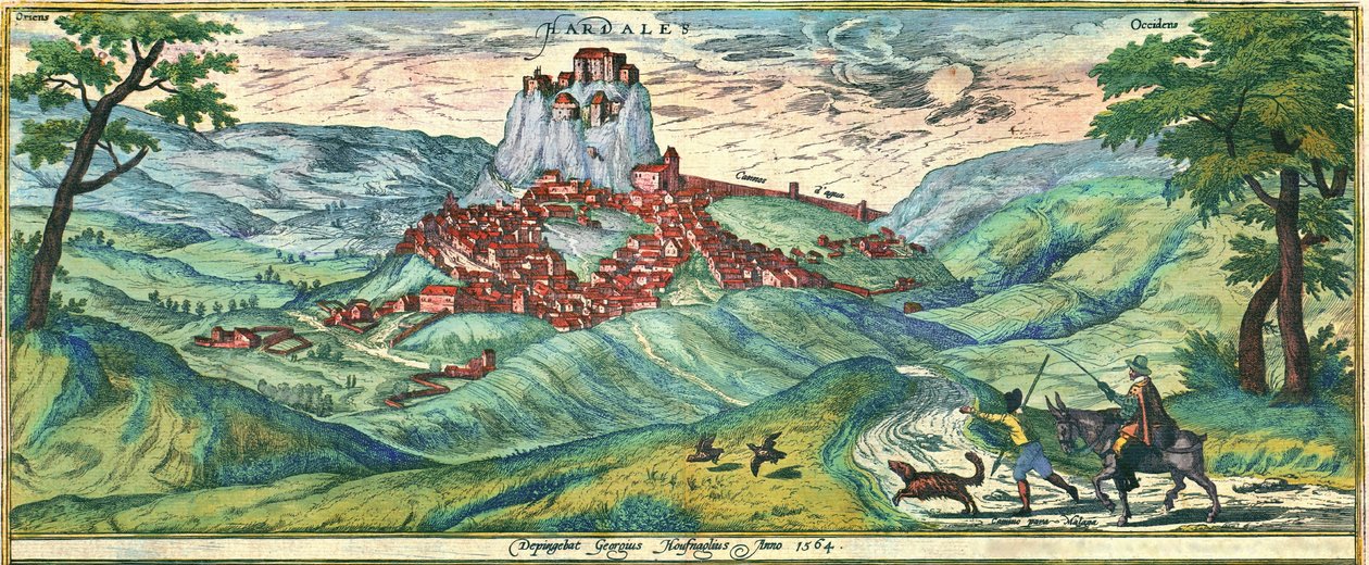 Malaga by af Georg and Hogenberg Franz (1535 90) Braun