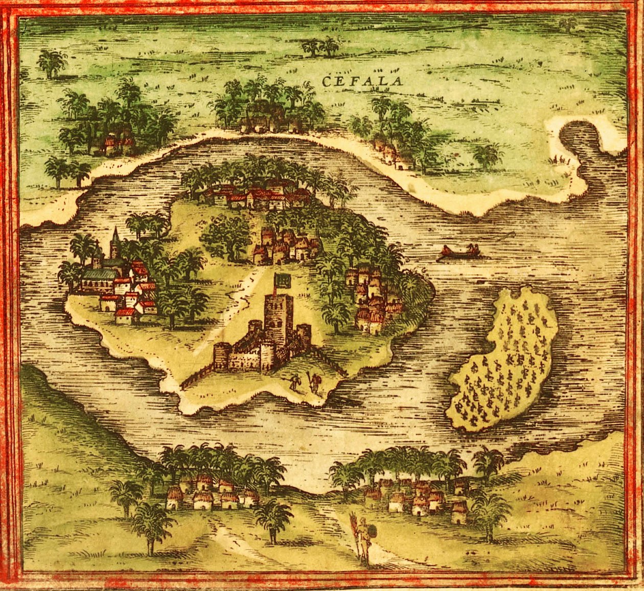 Mozambique af Georg and Hogenberg Franz (1535 90) Braun