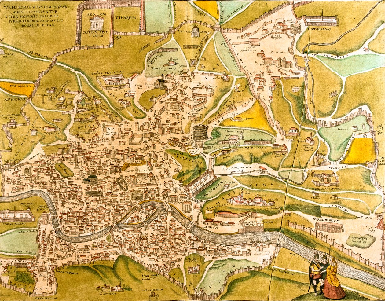 Rom, Italien af Georg and Hogenberg Franz (1535 90) Braun