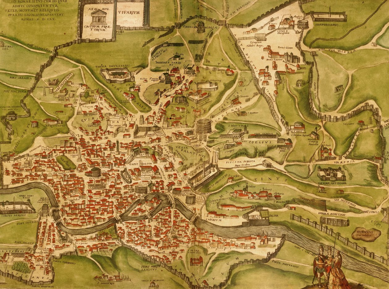 Rom, Italien af Georg and Hogenberg Franz (1535 90) Braun