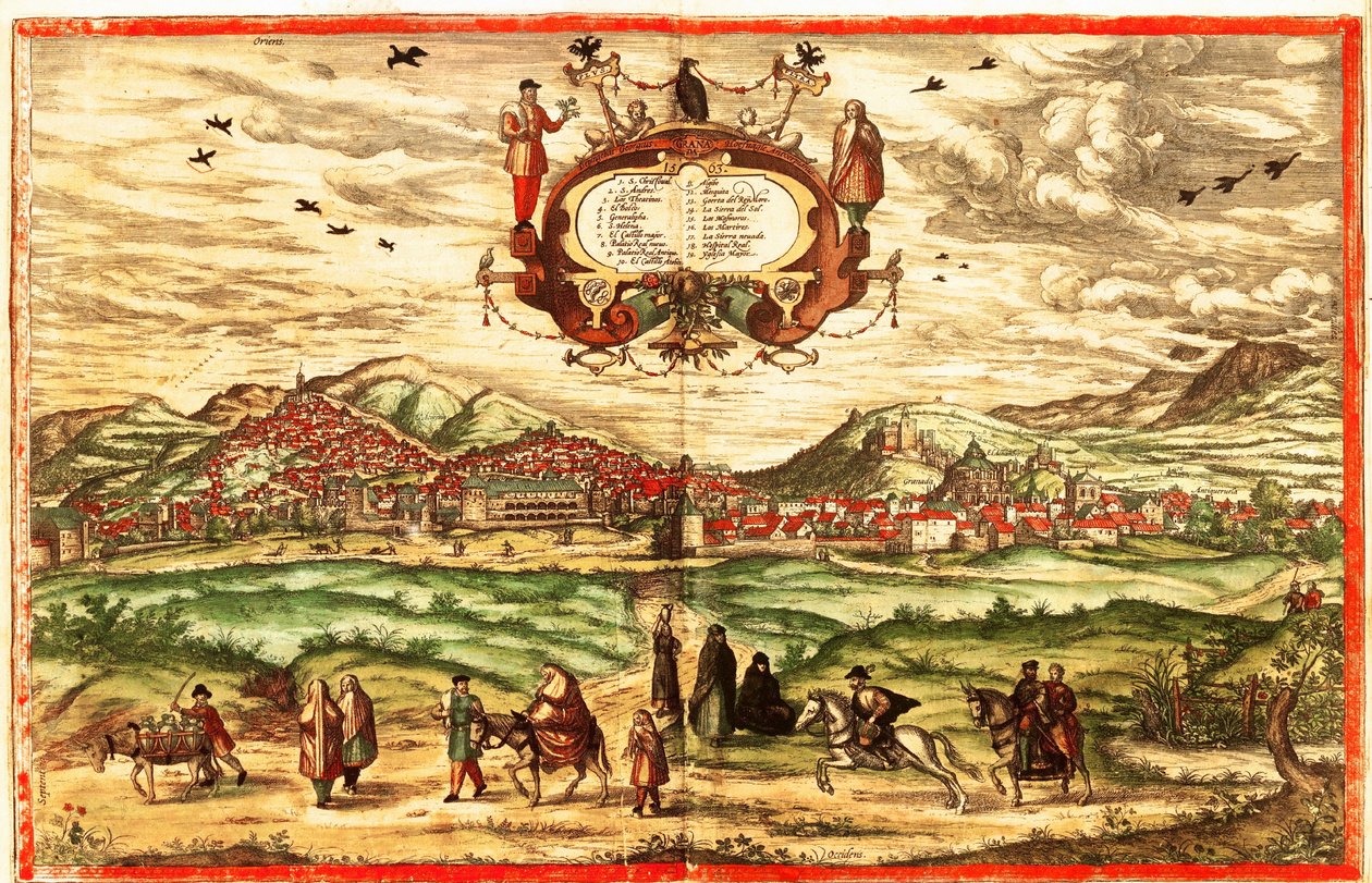 Spanien af Georg and Hogenberg Franz (1535 90) Braun