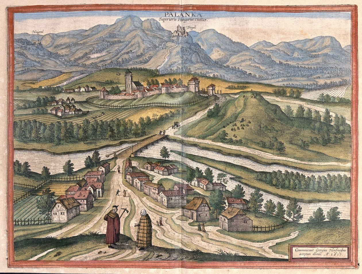 Dregelypalank, Ungarn (gravering af Georg Braun and Hogenberg Franz