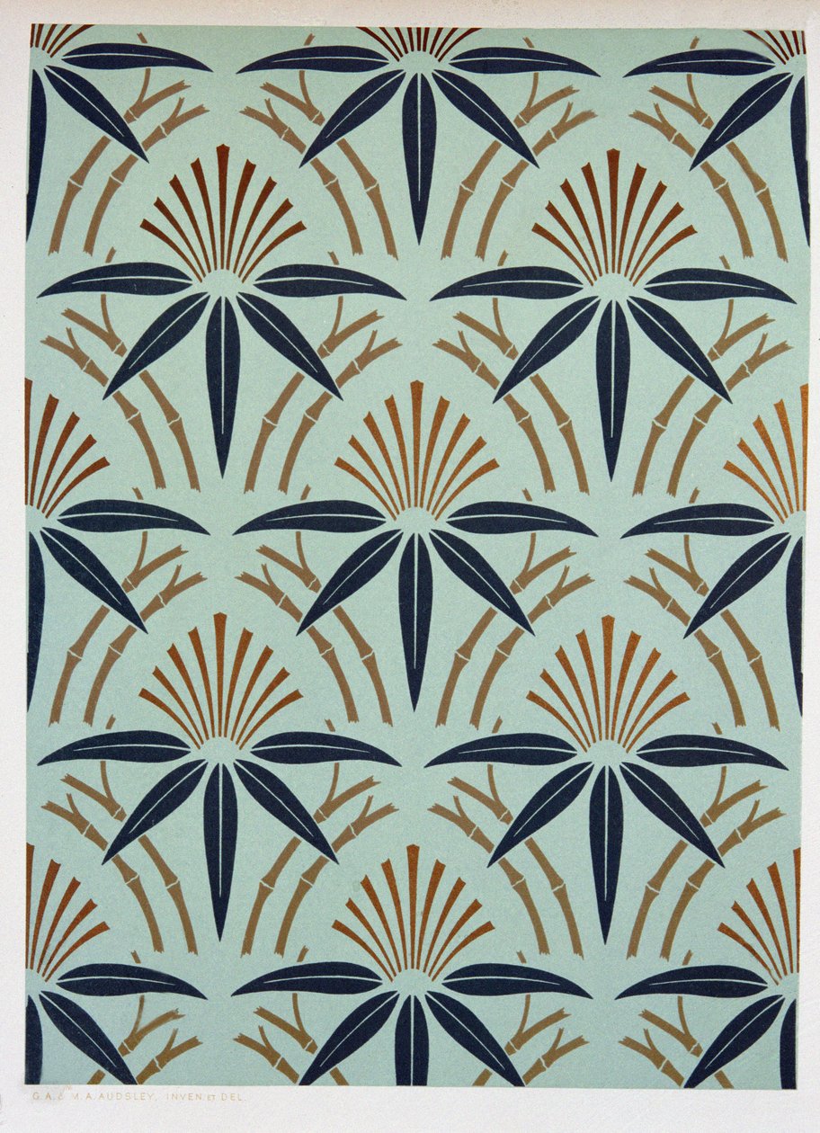 Bladdesign, ca. 1892 af George Ashdown Audsley