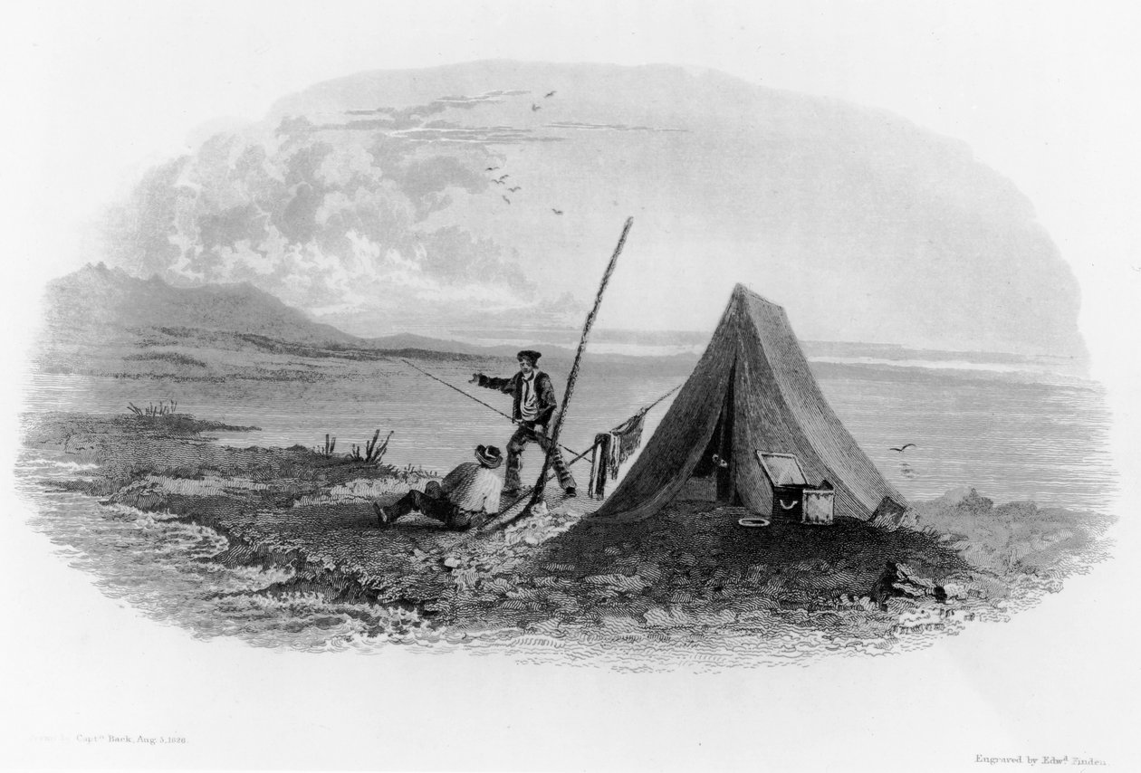 Mount Copleston i Rocky Mountains, 1826 af George Back