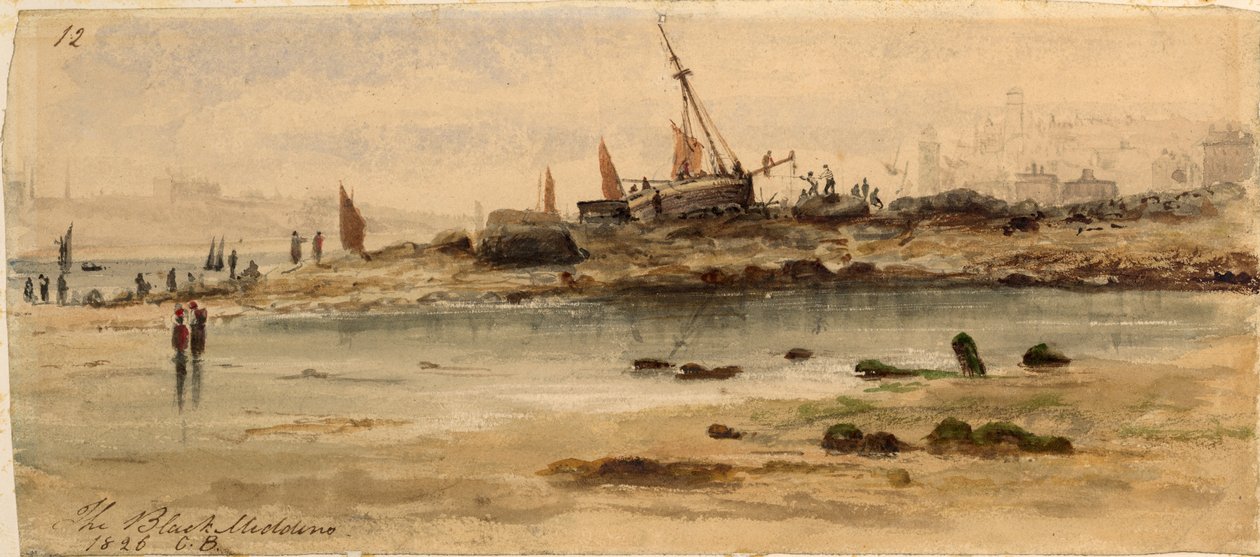 The Black Middens, North Shields af George Balmer