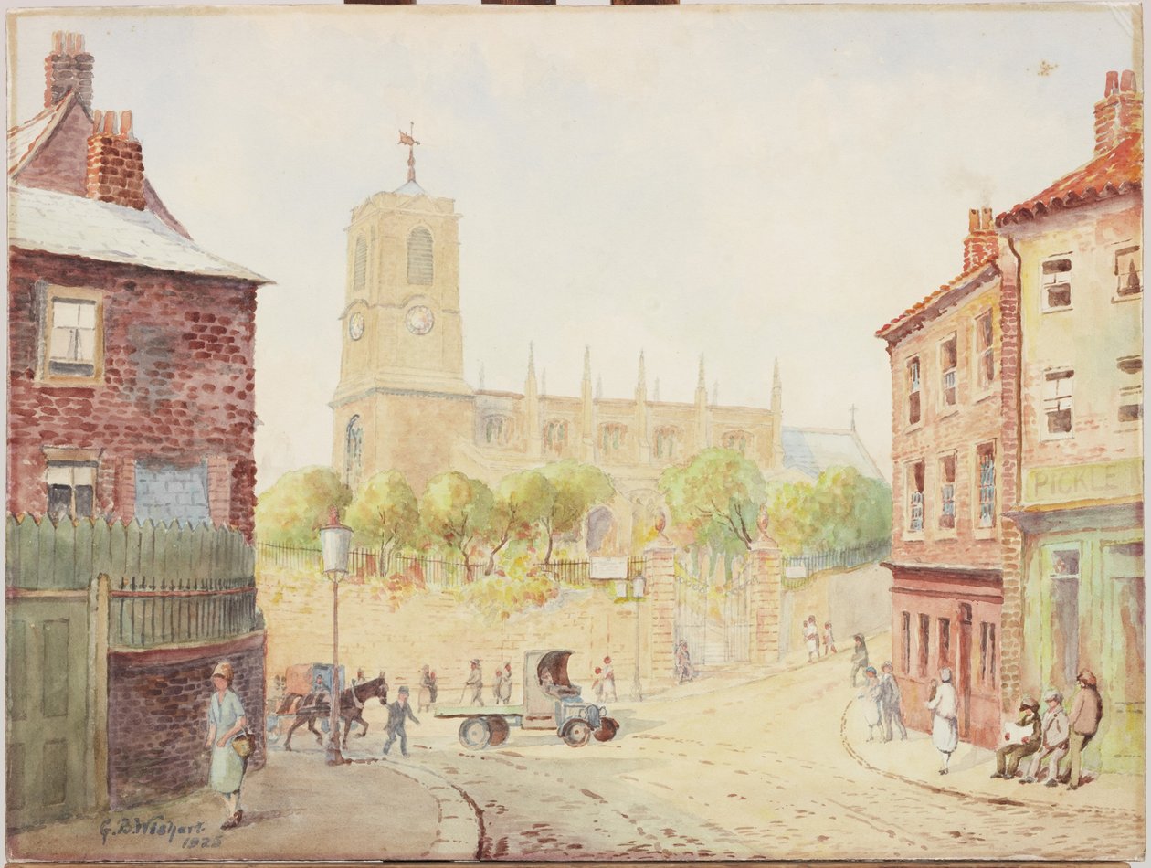 St. Marys, Gateshead, 1925 (wc ombord) af George Barclay Wishart