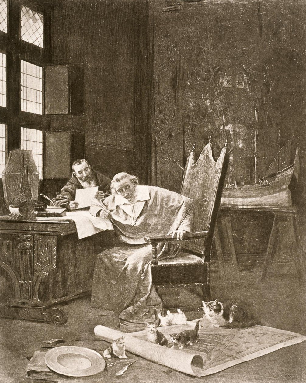 Richelieu og hans katte af George Barrie