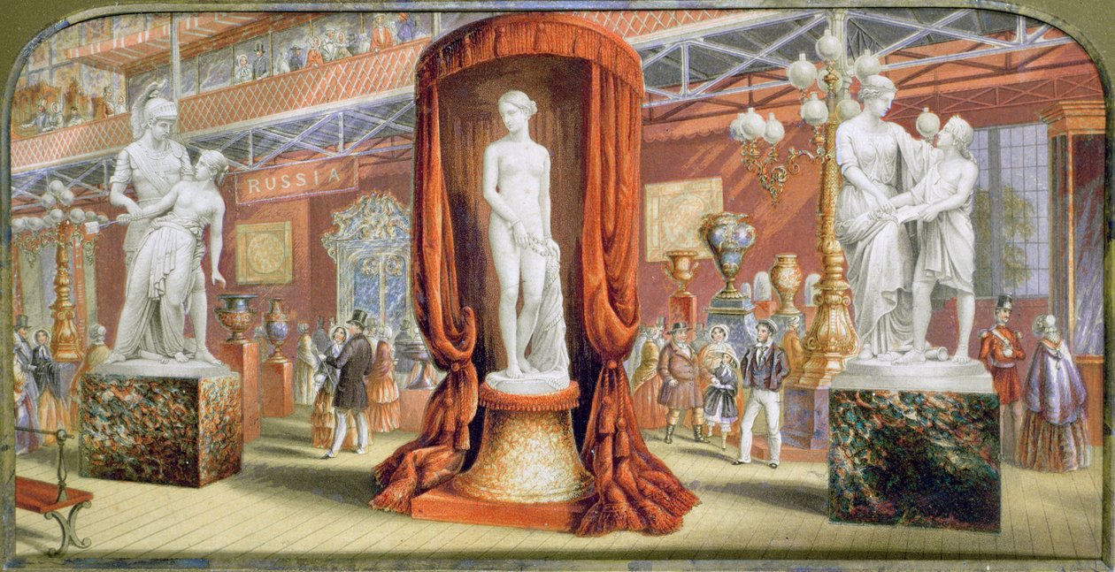 Den store udstilling, den russiske afdeling fra "Gems of the Great Exhibition", 1851 (tryk) af George Baxter