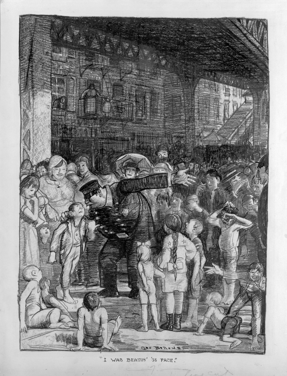 I Was Beatin is Face af George Wesley Bellows