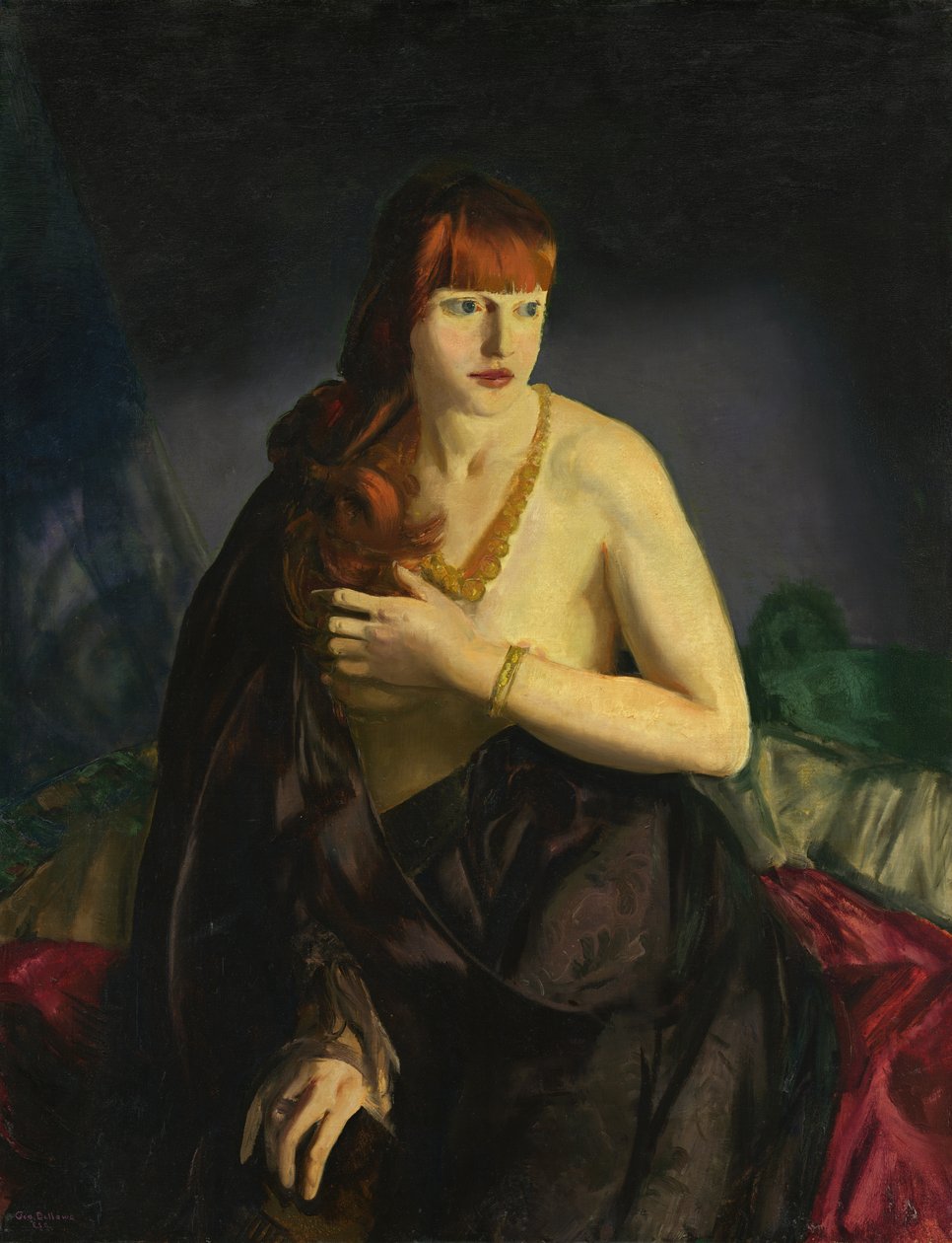 Nøgen med rødt hår af George Wesley Bellows