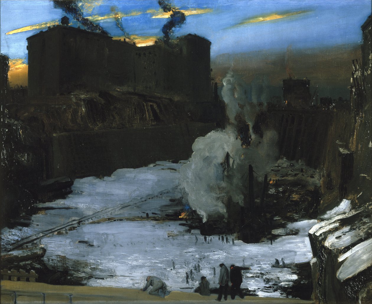 Udgravning af Pennsylvania Station af George Wesley Bellows