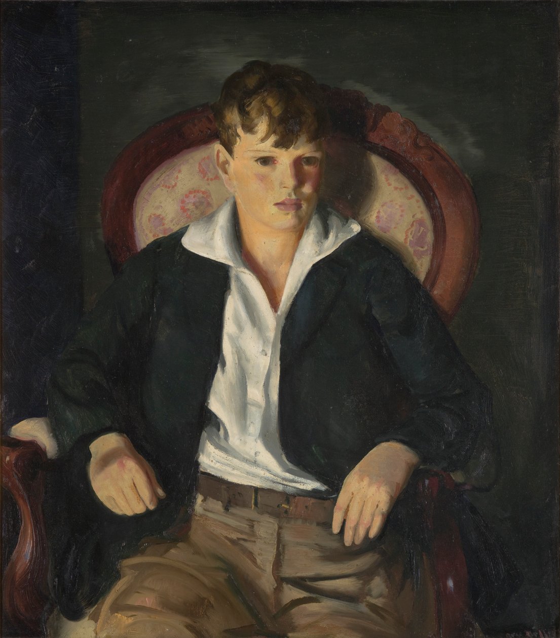 Portræt af en dreng / Meredith Hare af George Wesley Bellows