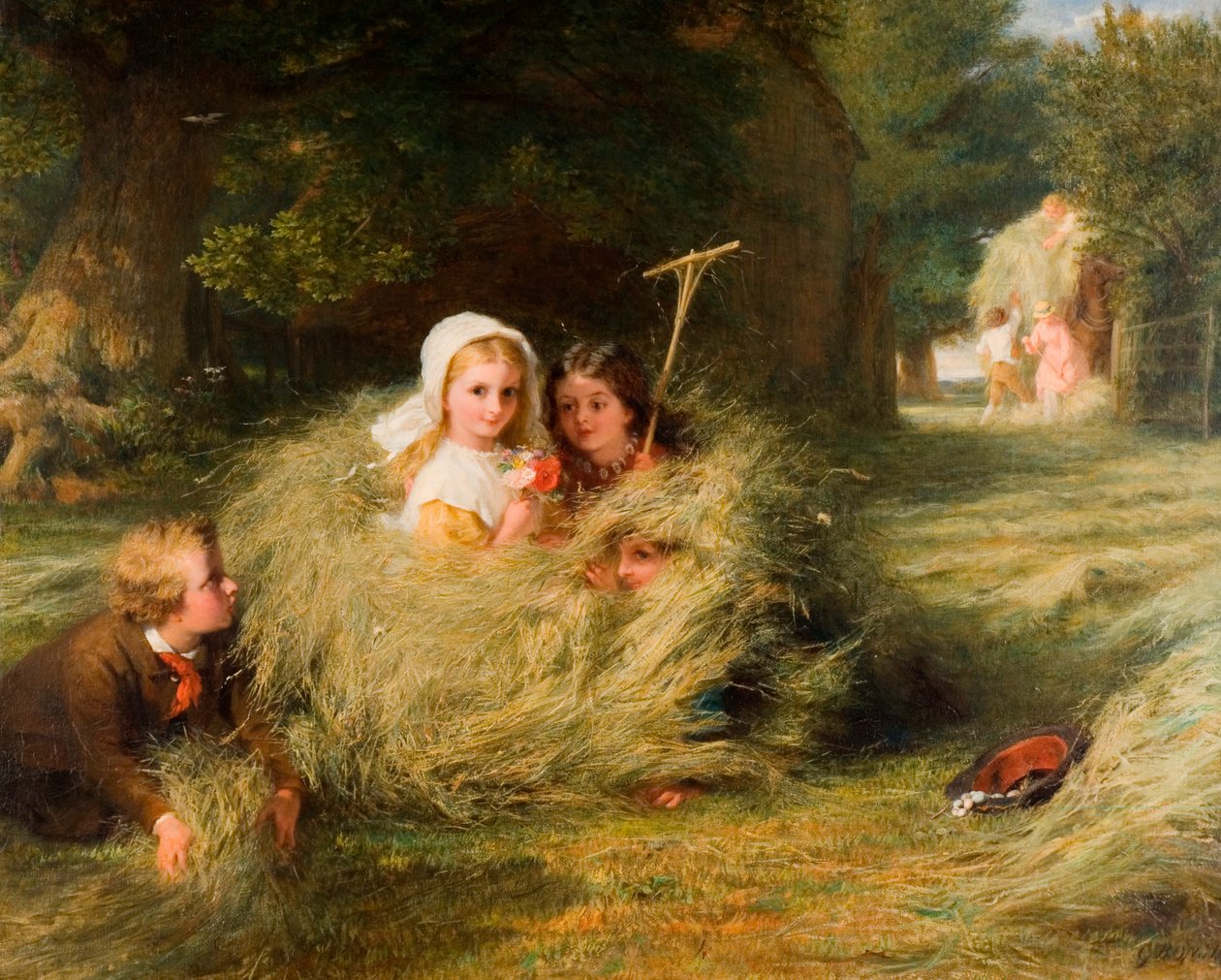 The Nestlings, 1870 af George Bernard O