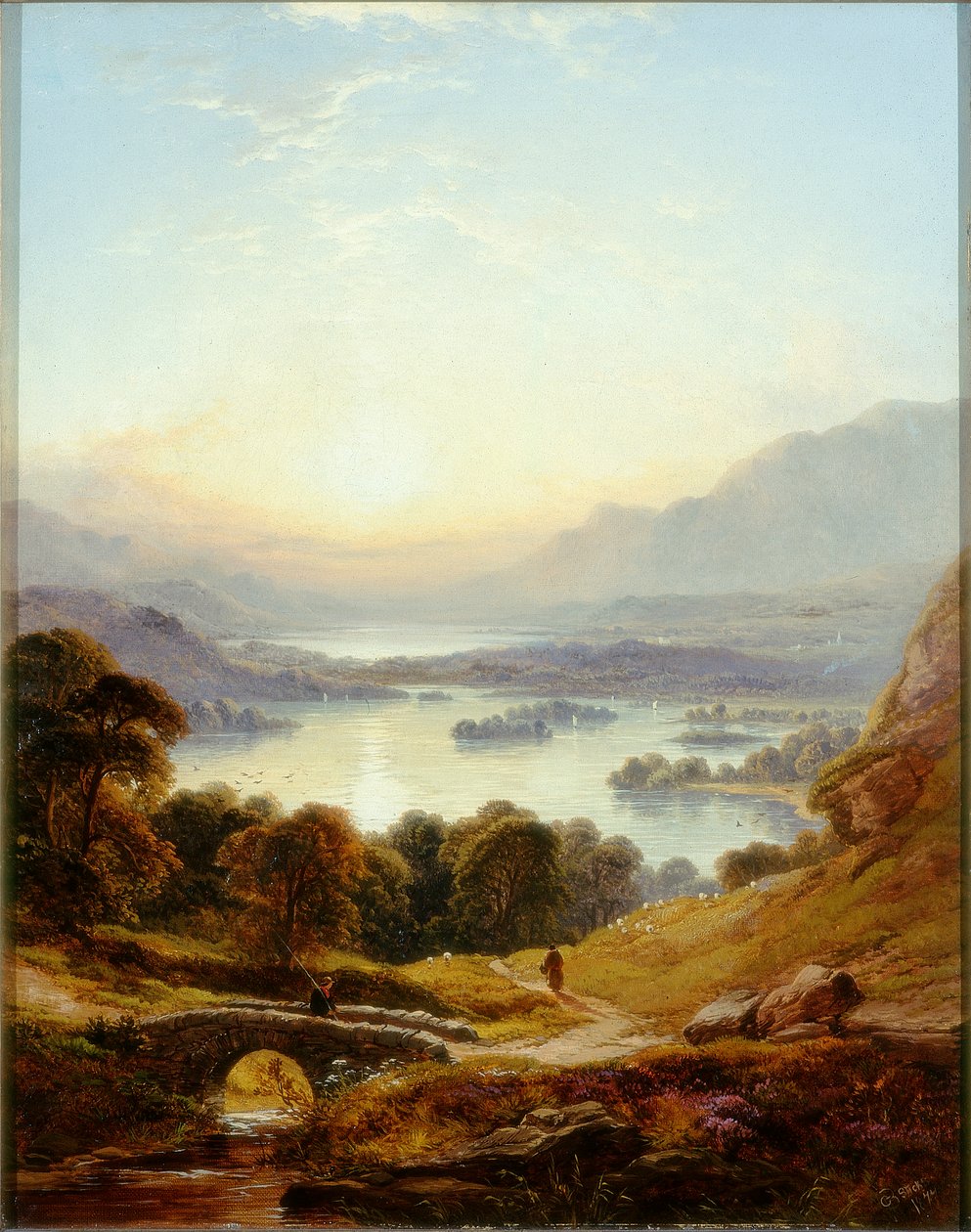 Derwentwater og Bassenthwaite Lakes, Keswick, 1877 af George Blackie Sticks