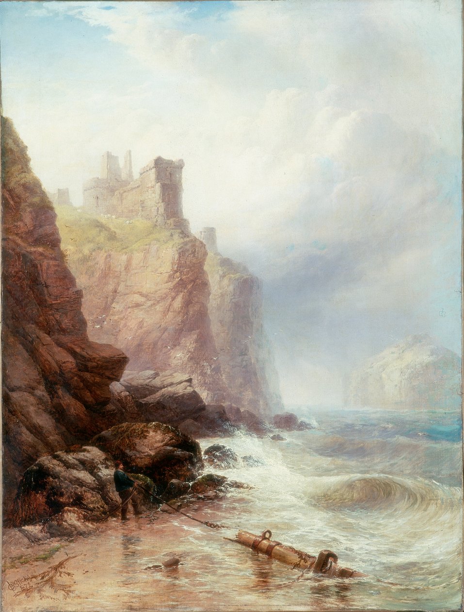 Tantallon Slot, 1872 af George Blackie Sticks