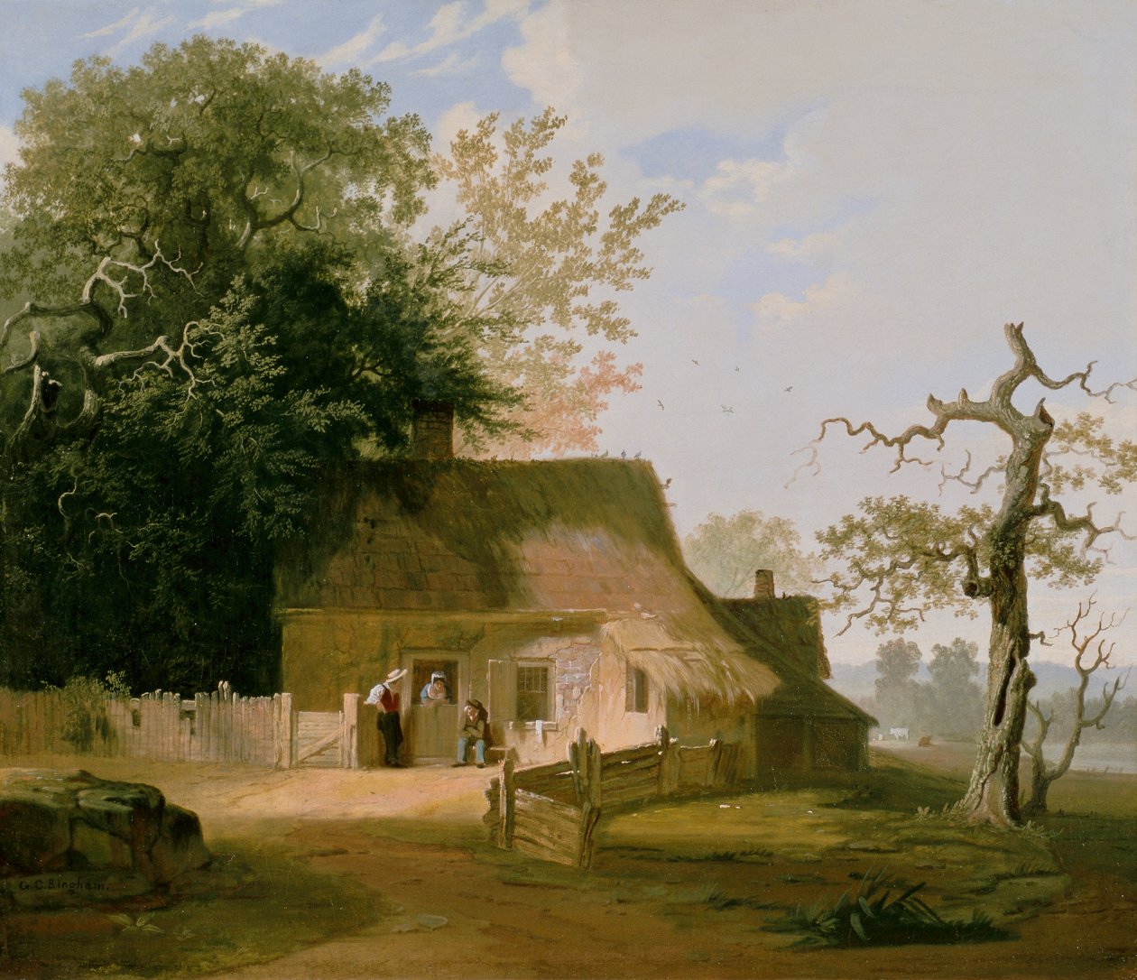 Cottage Scenery, 1845 af George Caleb Bingham