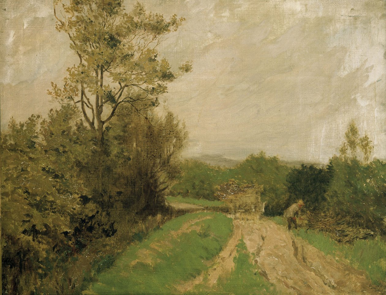 Scene på Otmoor, 1912 af George Carline