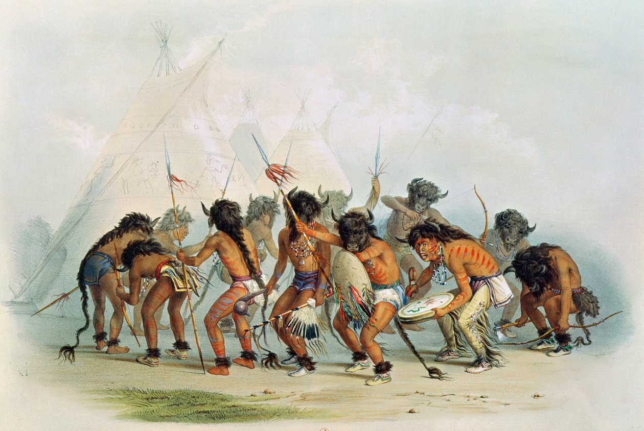 Buffalo Dance, ca. 1832 af George Catlin