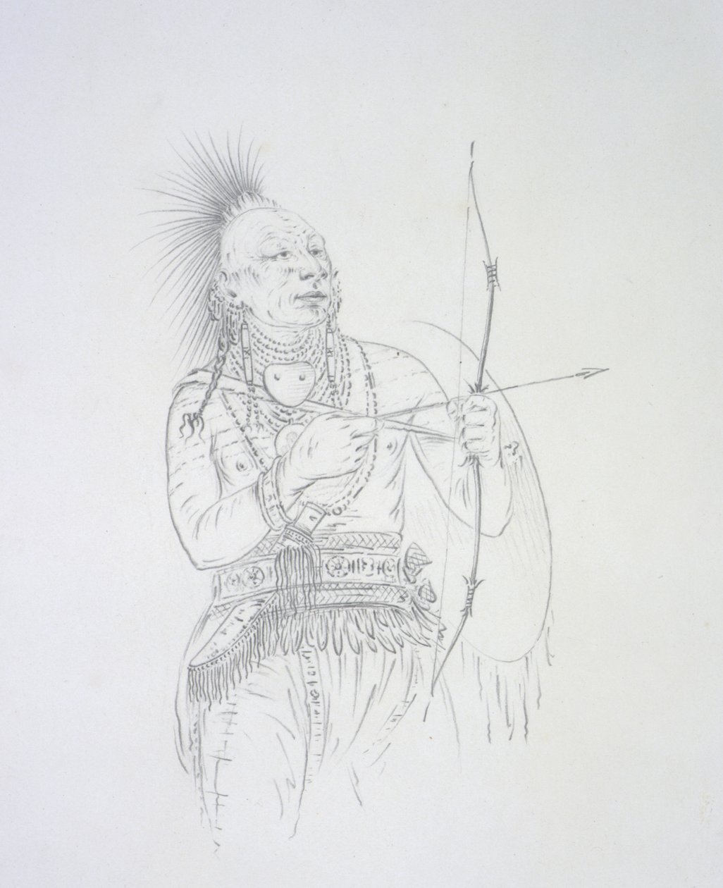 Meach-o-shin gaw (Den lille hvide bjørn) 1852 af George Catlin
