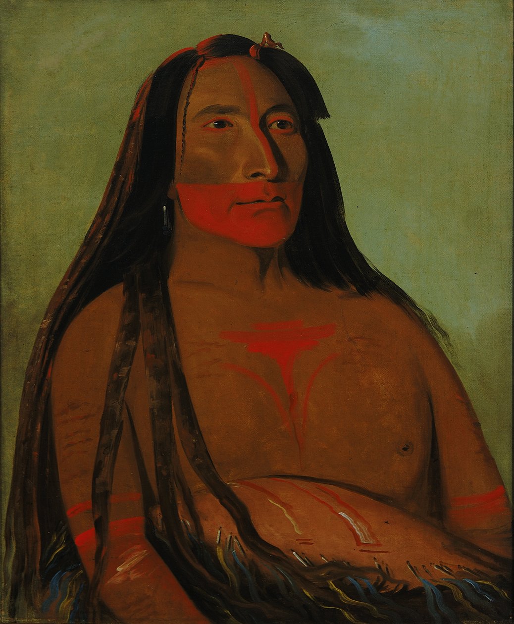 Máh-to-tóh-pa, fire bjørne, anden chef i sorg af George Catlin