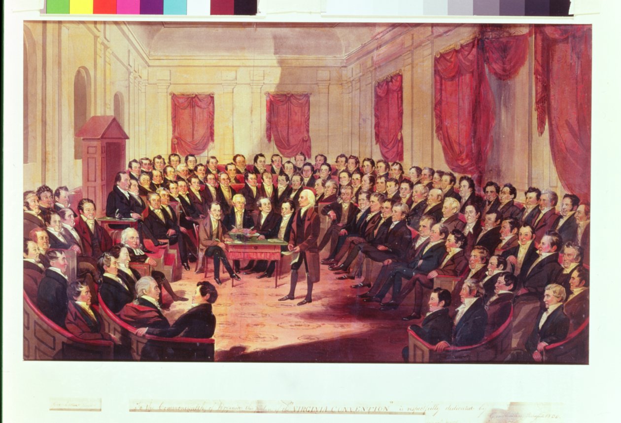 Virginia Constitutional Convention, 1830 af George Catlin