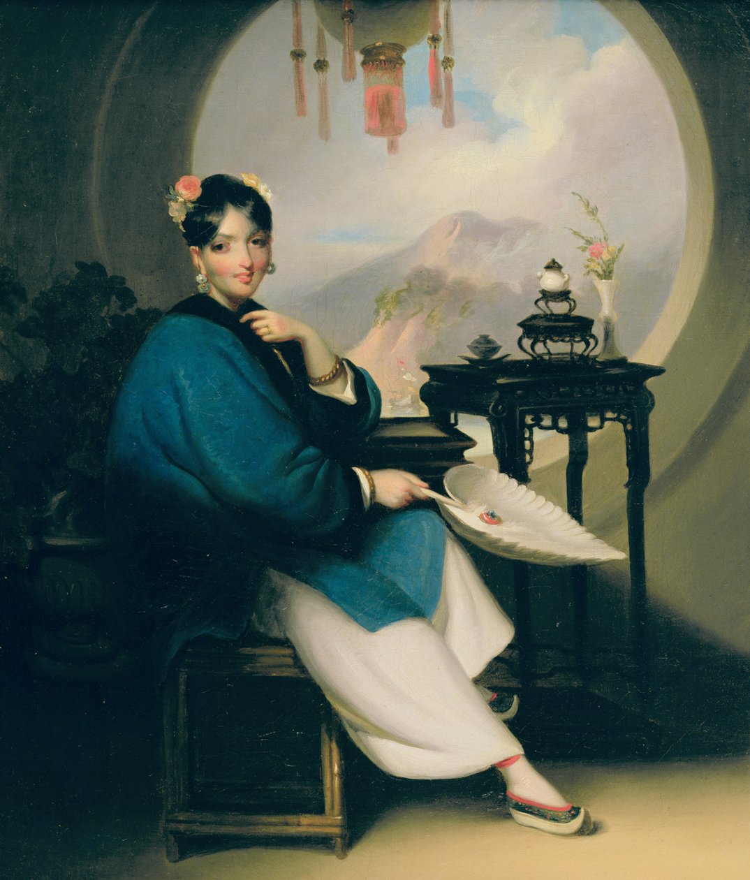 En geisha-pige af George Chinnery