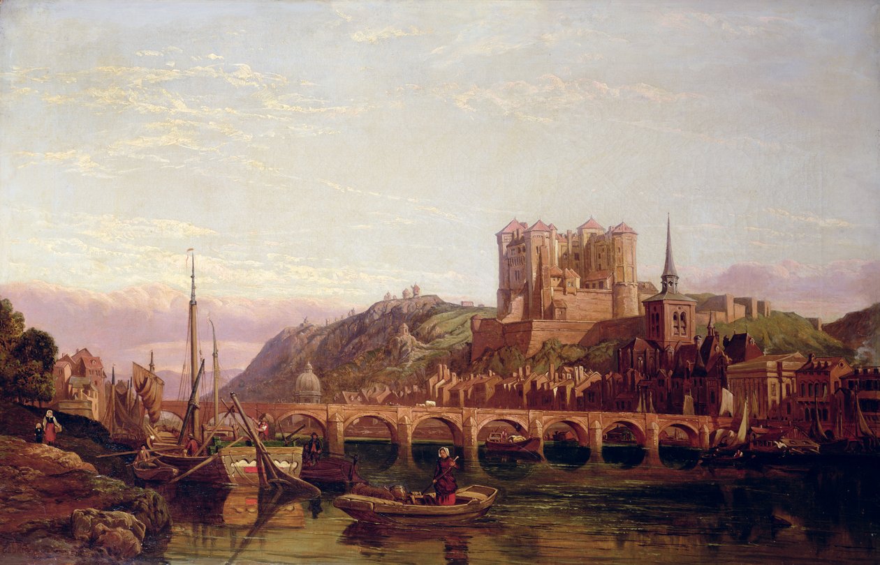 Saumur, ved Loiredalen af George Clarkson Stanfield