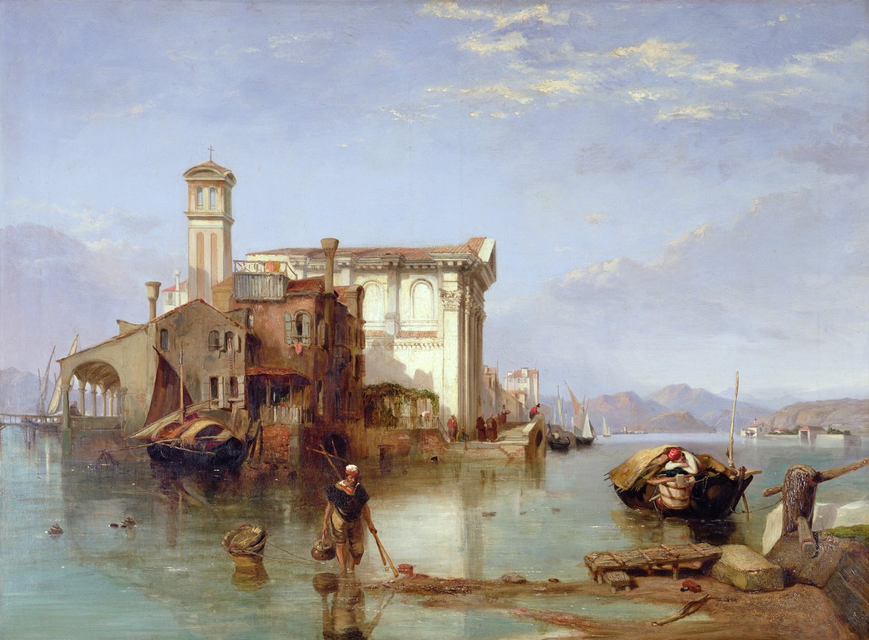 Udsigt over Middelhavet, 1834-35 af George Clarkson Stanfield