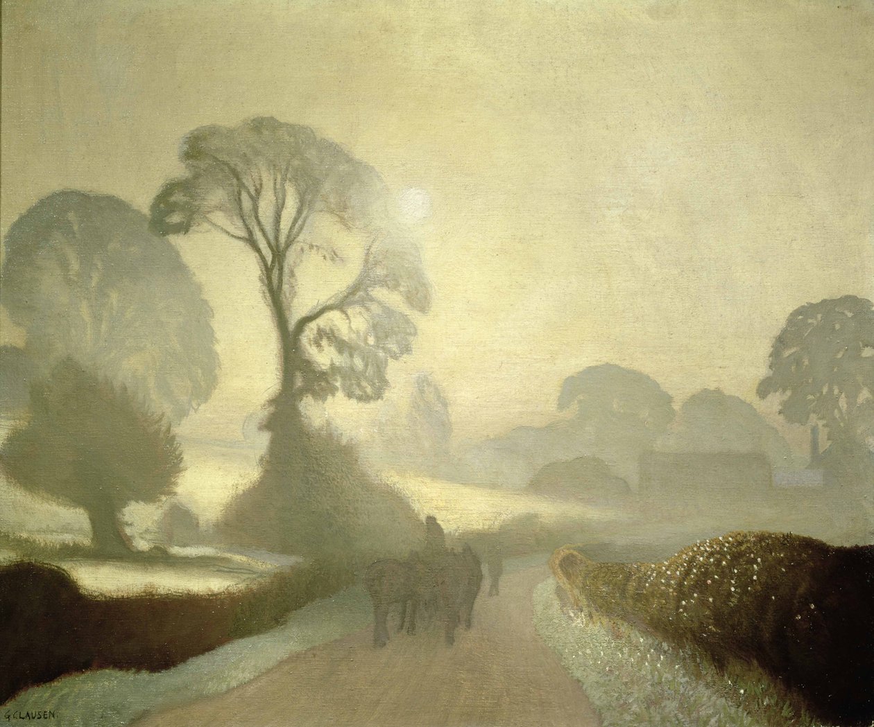 oktober morgen af George Clausen