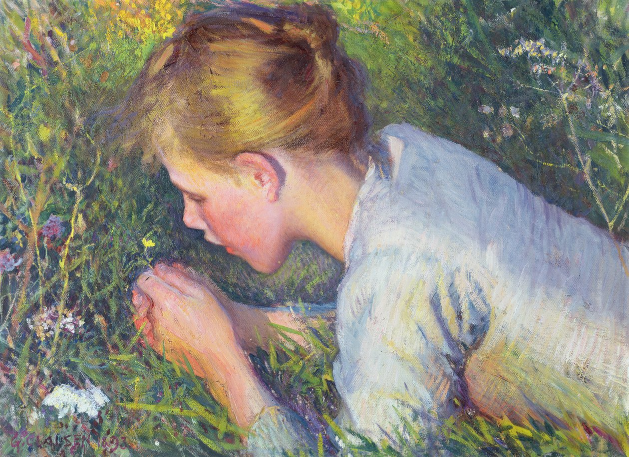 Markens små blomster, 1895 af George Clausen