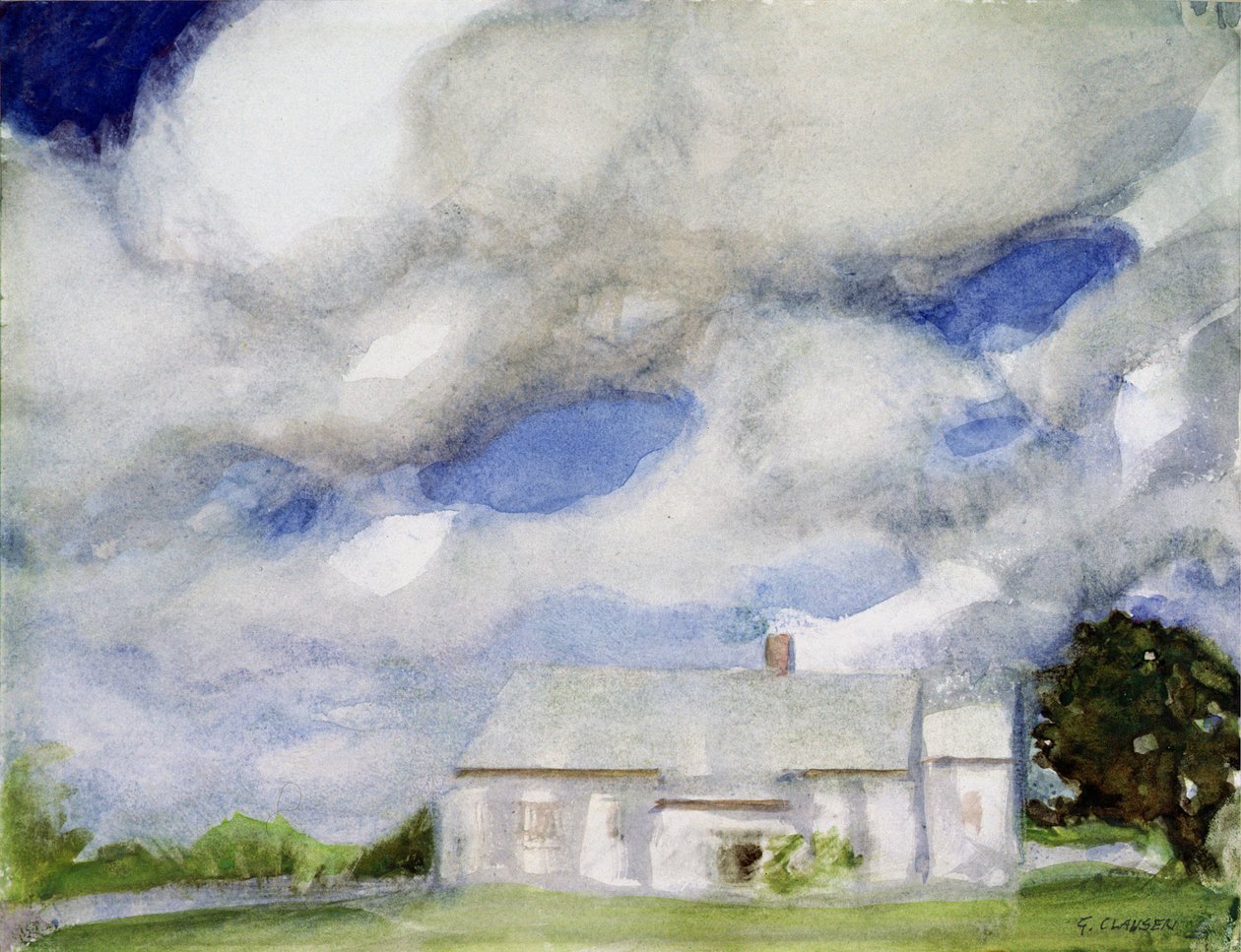 De to træer, ca.1875-1935 af George Clausen