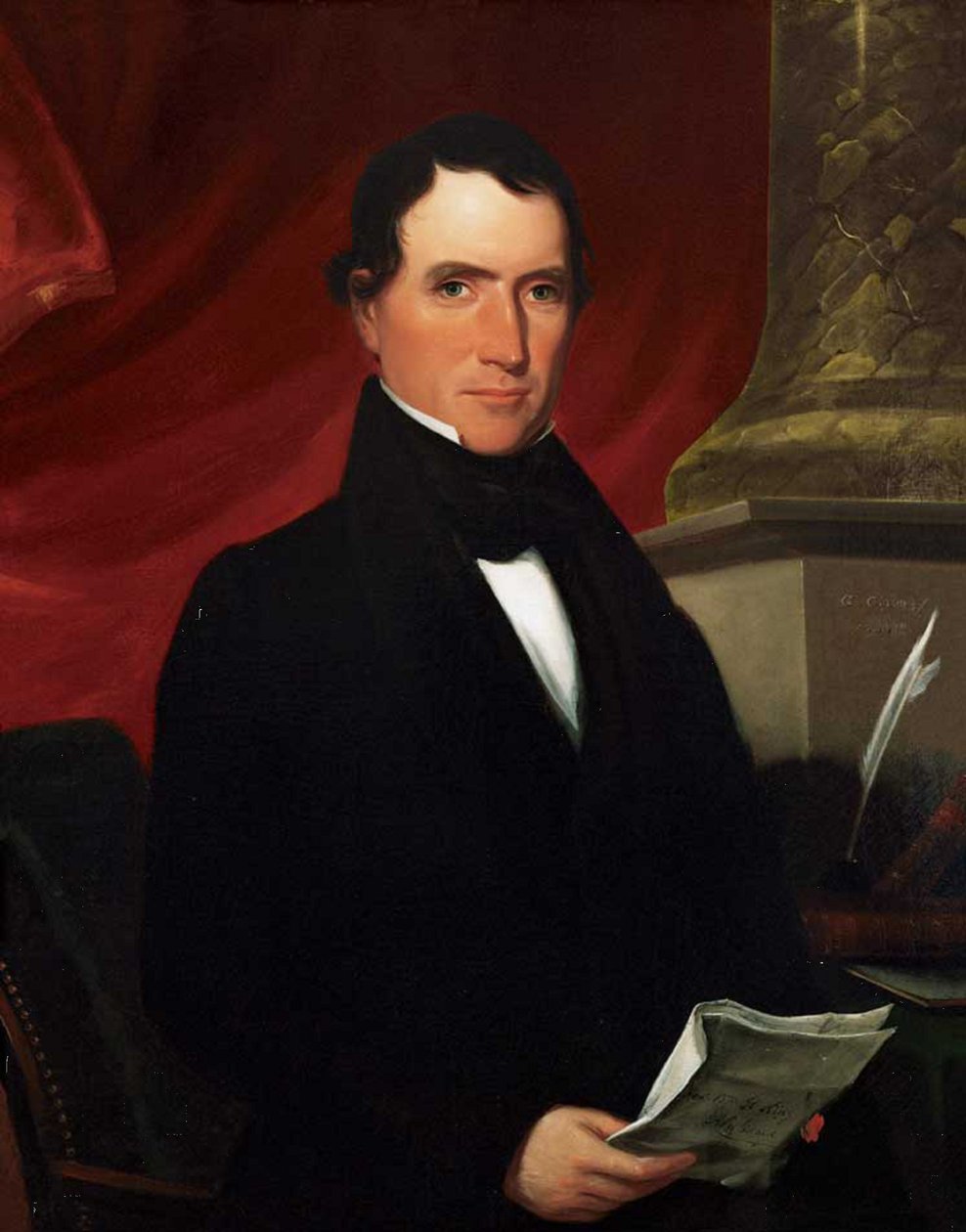 Olie på lærred portræt af William R. King af George Cooke