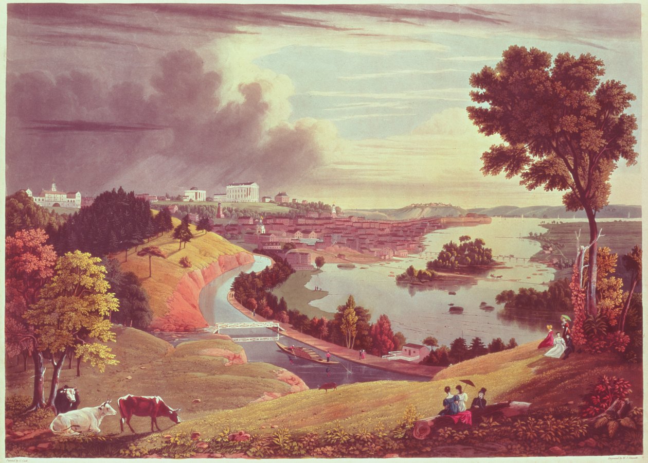 Richmond, Virginia, graveret af William James Bennett af George Cooke