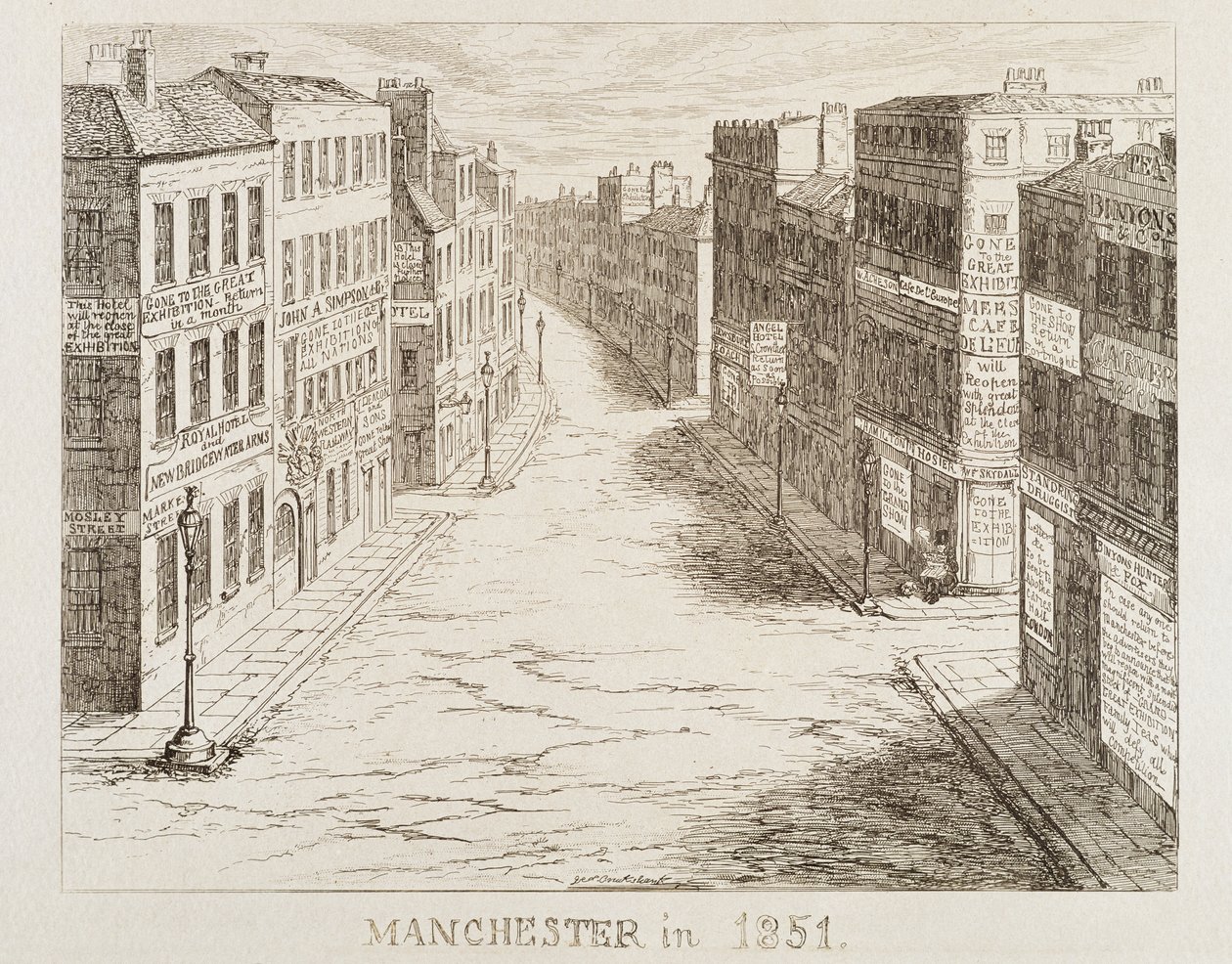 Mayhews store udstilling fra 1851: Manchester i 1851 af George Cruikshank