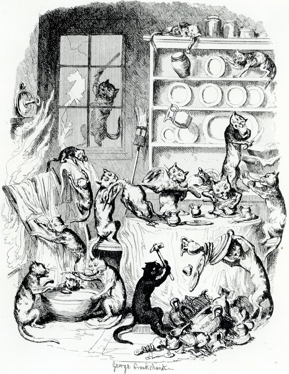 PrintBook Illustration, 1847 af George Cruikshank
