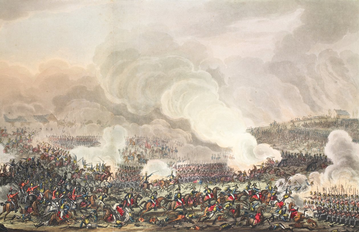 Slaget ved Waterloo af George Cruikshank