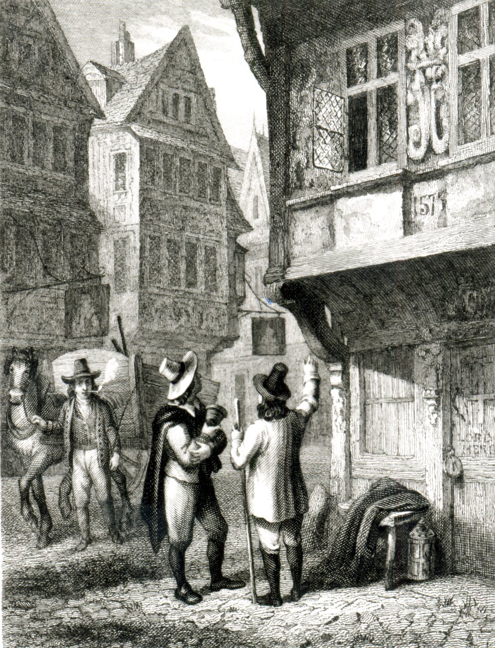 The Dead Cart, indgraveret af Davenport, 1. juli 1835 af George Cruikshank