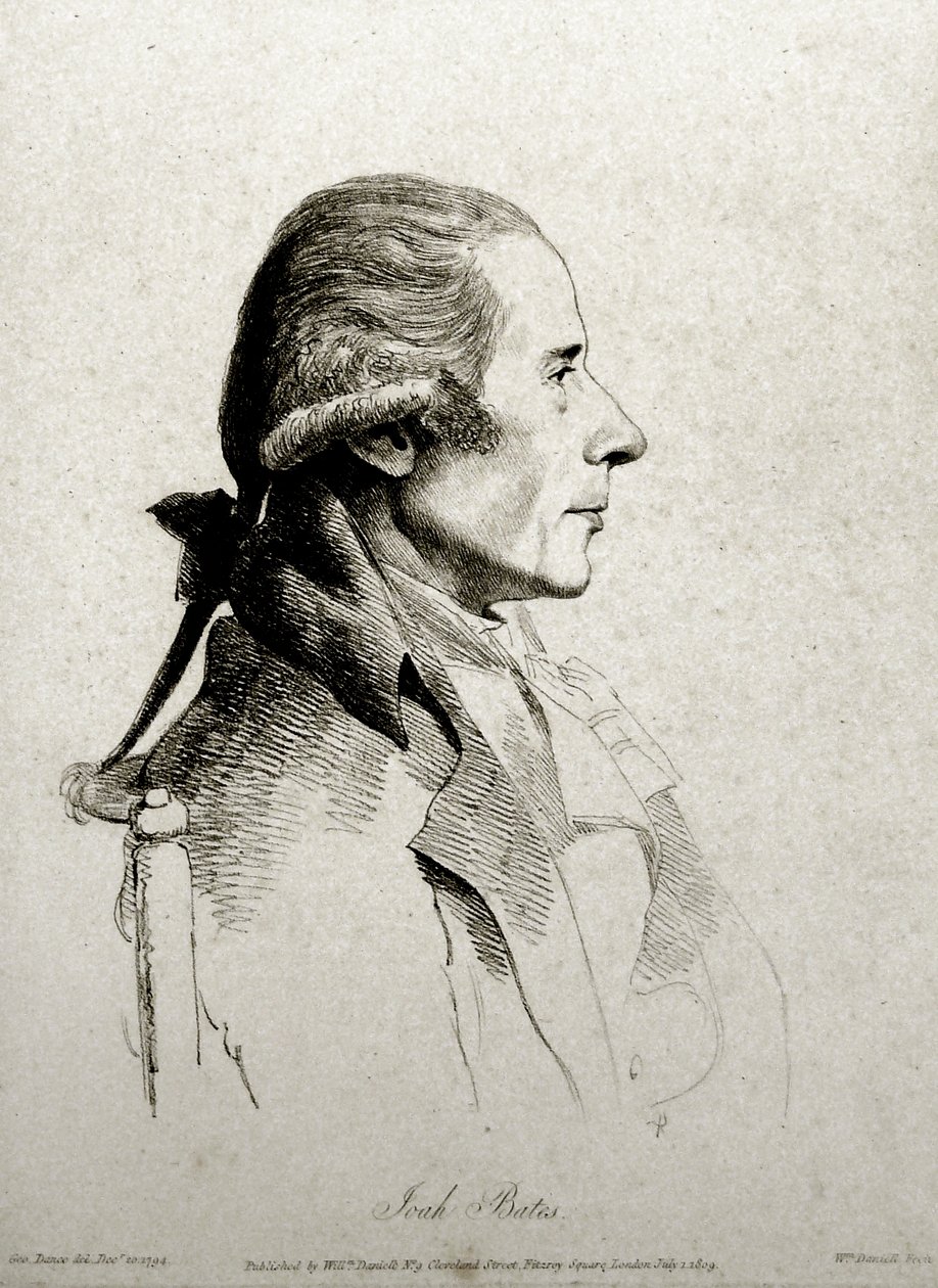 Joah Bates, graveret af William Daniell (1769-1837), 1809 (ætsning med blød bund) af George Dance