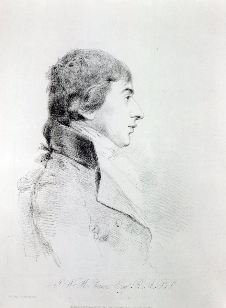 Joseph Mallord William Turner R.A., graveret af William Daniell, 1827 af George Dance
