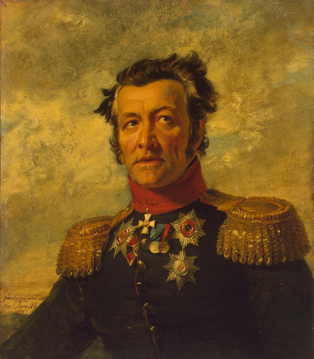 Portræt af Grigory Maximobich Berg 1-st 16.08.1765 26.03.1833, russisk general af George Dawe