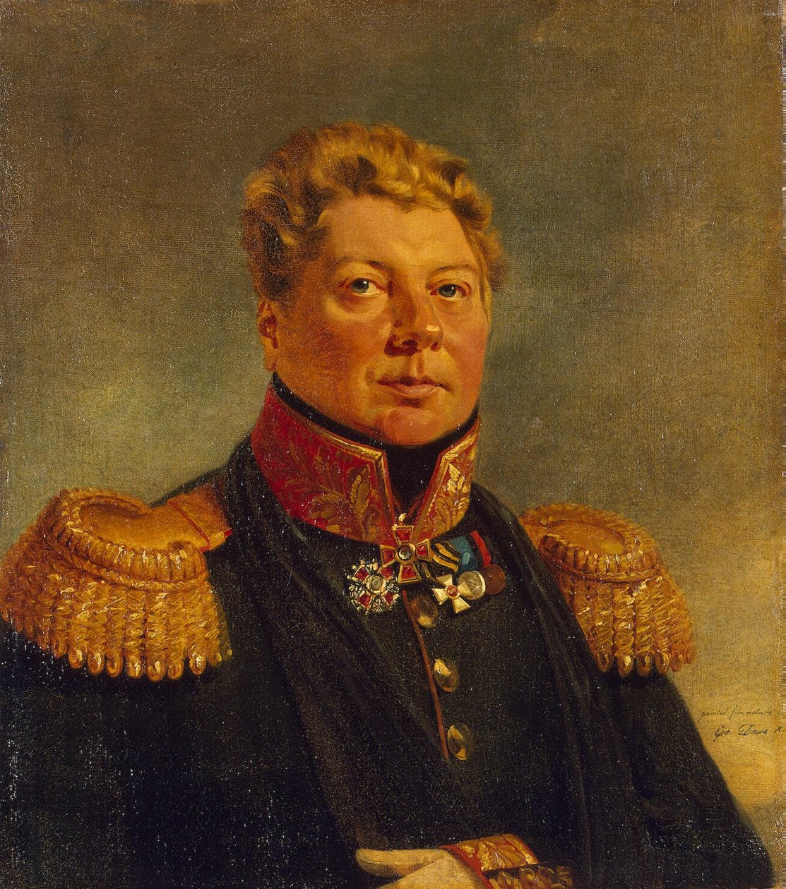 Fyodor Evstafievich Knyper (1768 - 04/02/1850) russisk general af George Dawe