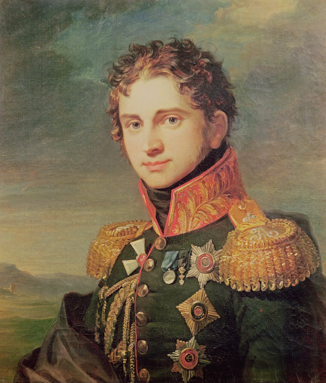 Portræt af Pavel A. Stroganov, før 1825 af George Dawe