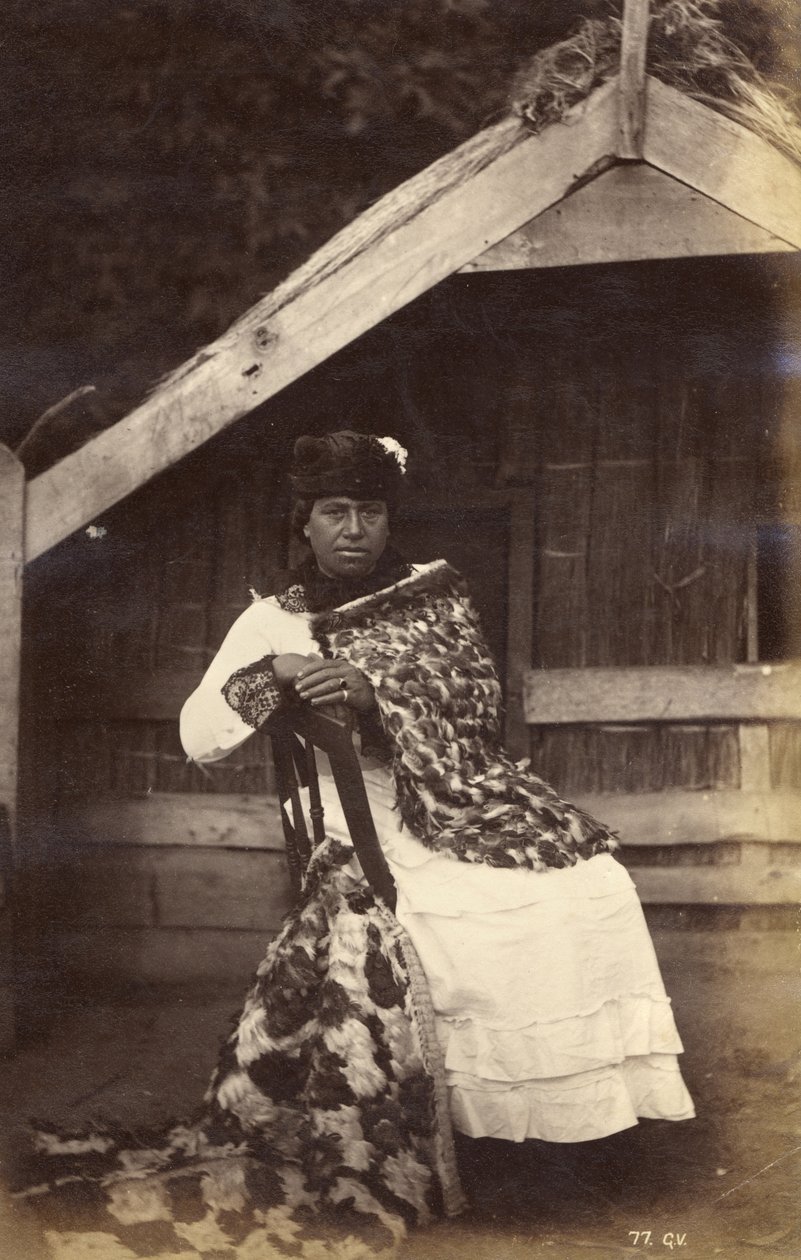 Guide Kate, Te Wairoa, 1885 (albumenprint) af George Dobson Valentine