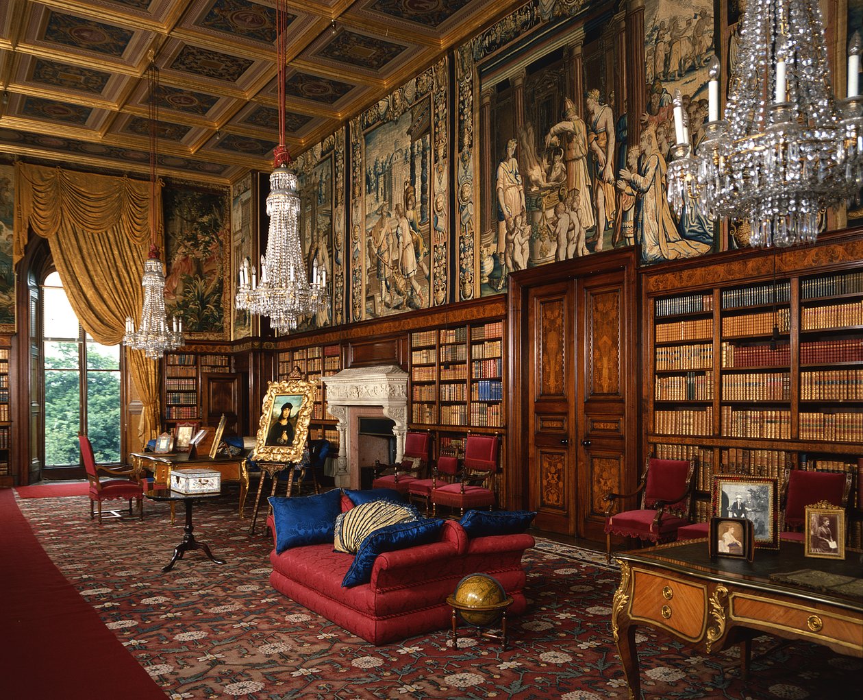 Udsigt over biblioteket af George E. Fox
