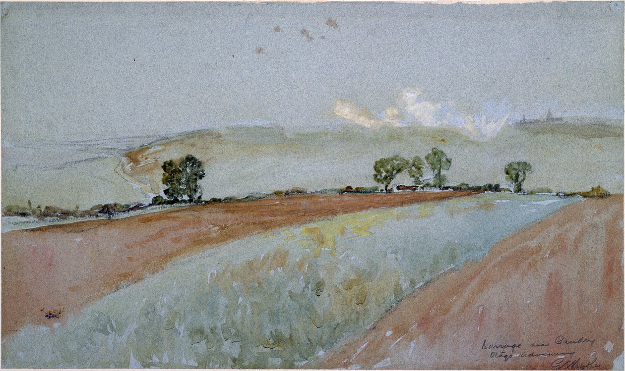 En spærring, Caudry, 2. Otago angriber af George Edmund Butler