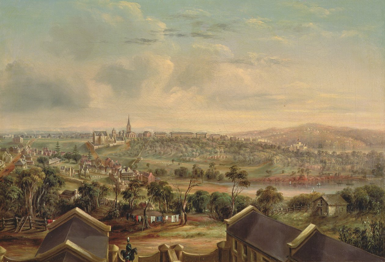 Sydney fra Woolloomoloo, 1849 (bord) af George Edward Peacock