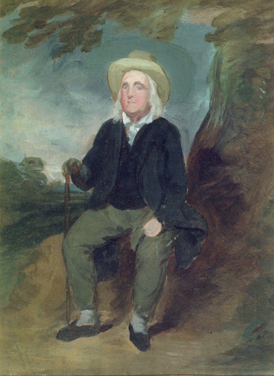 Jeremy Bentham i et imaginært landskab, 1835 (olie på papir) af George Frederick Watts