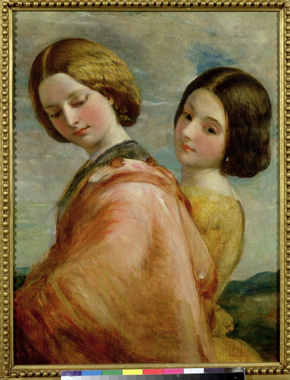 To unge kvinder går af George Frederick Watts