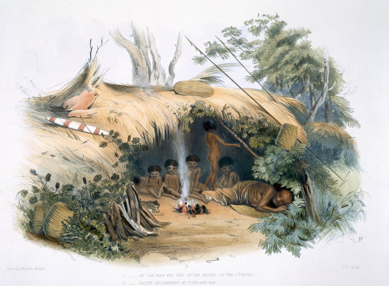 De oprindelige indbyggere, II. Native Encampment ved Portland Bay, 